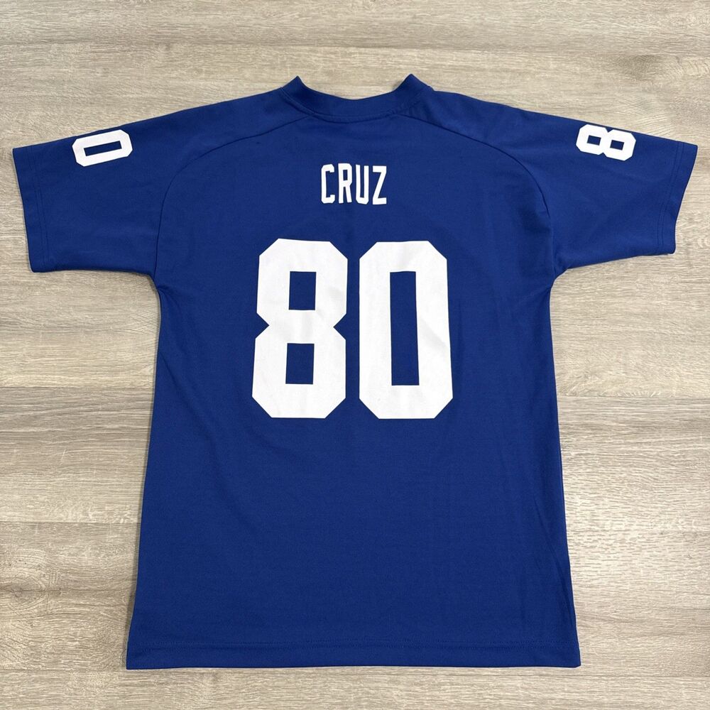 Victor Cruz Jersey New York Giants Youth Large 14/16 NFL Blue Football